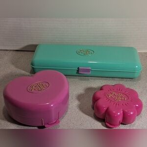 Vintage Polly Pocket Lot  Bakery, Pencil Box, Castle 1990's